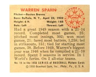 1950 Warren Spahn