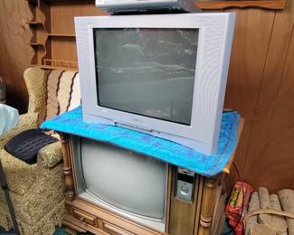 Vintage CRT televisions, both in good working  condition!