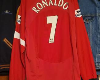Manchester United Ronaldo #7 Home Jersey Vintage Shirt Vodafone Nike XL
