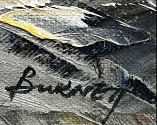 Original Cityscape Framed Painting - $300