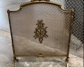 Brass fireplace screen $200