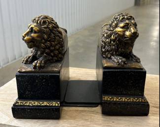 Borghese Vintage Lion Bookends - $75