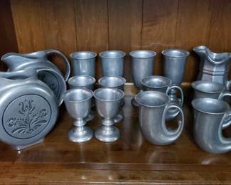 Rare Pfaltzgraff Discontinued Pewter Drinkware Collection