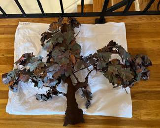 copper wall sculpture - tree Jere?