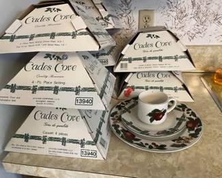 8 place settings Cages Cove dishes