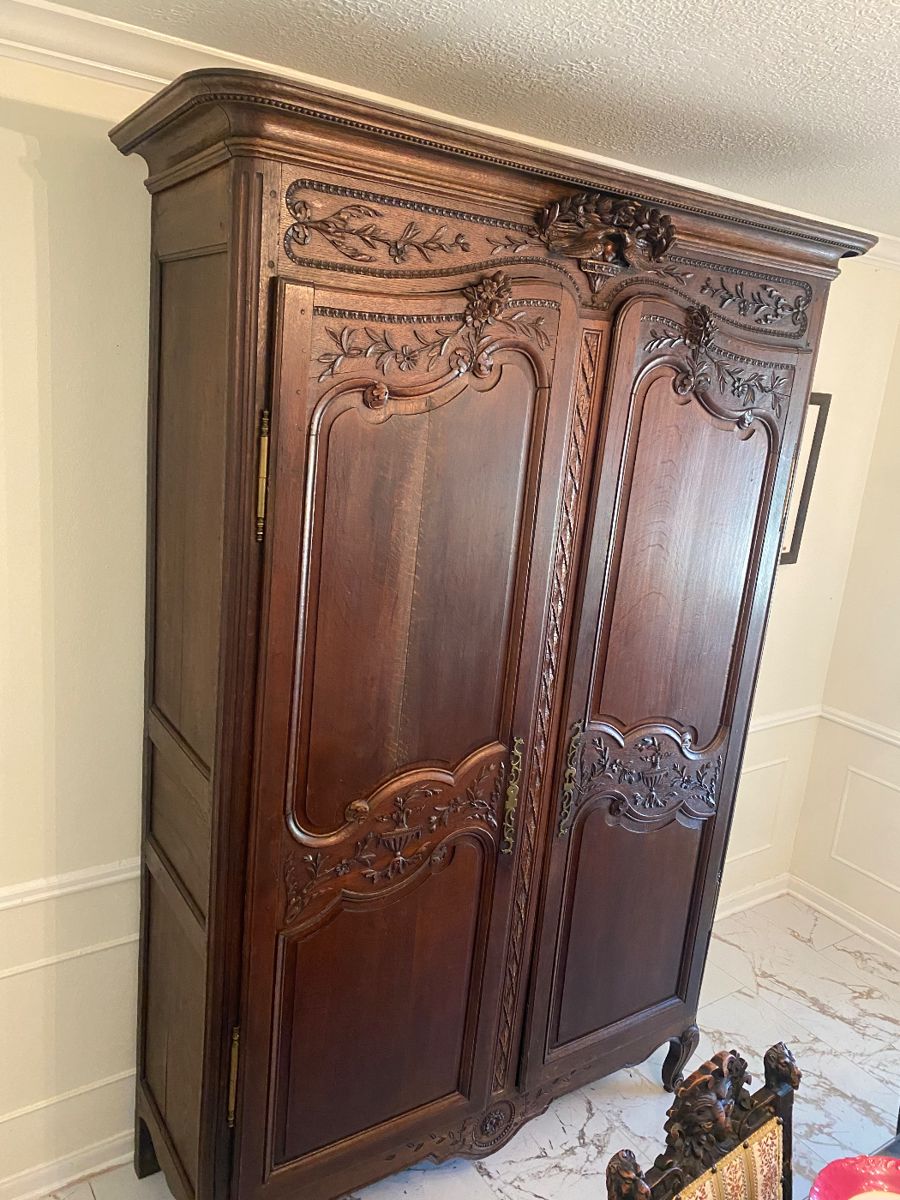 Stunning late 18th century French Wedding Armoire. Estimated value $15,000-$20,000. In immaculate shape. 