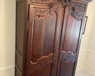Stunning late 18th century French Wedding Armoire. Estimated value $15,000-$20,000. In immaculate shape.