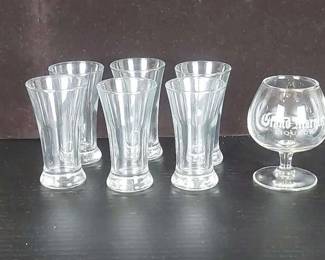 Double Shot Glasses and Grand Marnier Snifter