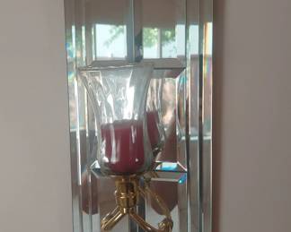 Pair Of Mirrored Candle Scones