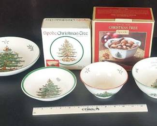 Spode Christmas Tree Bowls 6 2 In Boxes