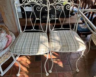 Set of 4 Iron Chairs