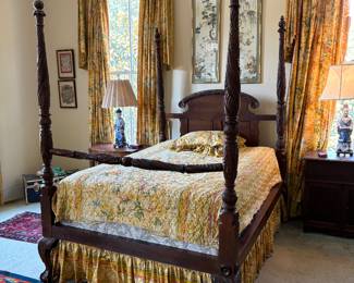 Acanthus Carved Poster Bed