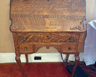 Victorian Oak Ladies Writing Desk