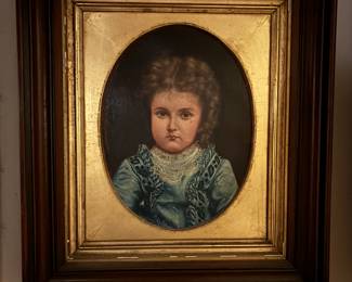 19th Century Oil on Canvas of a Child