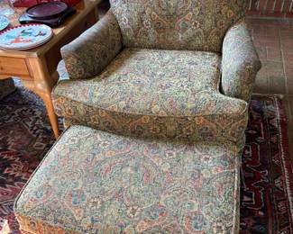 Club Chair and Ottoman (1 of 2)
