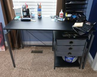 writing  desk with  file  below