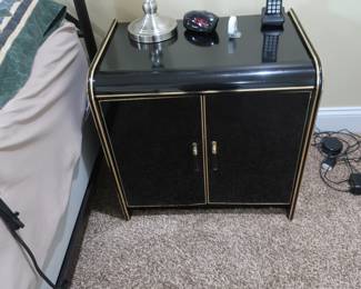 view  of  matching  laminate  night  stand