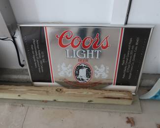 Coors light sign