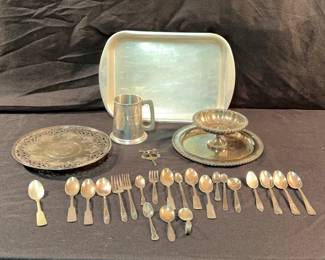 Sheffield Silver Vintage Cutlery  Bowls Platters