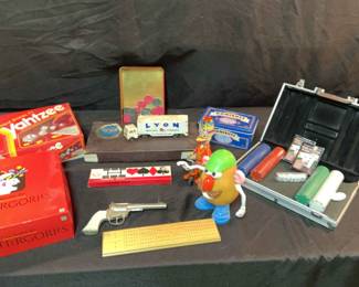 Various Vintage Childrens Toys And Games