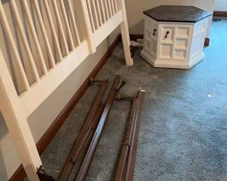 King Size Headboard With Rails Granite Top Octagon Side Table