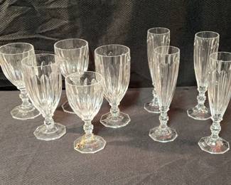Crystal Champagne Flutes Wine Goblets