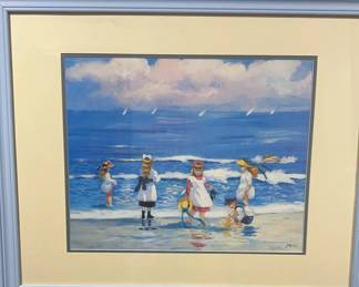 Dore Kids On The Beach