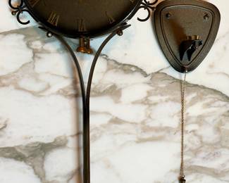 Vintage Shatz Elexacta Wall Clock w/ Original Hanger 