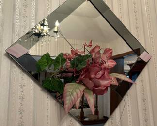 USA Made MCM Decorative Mirror • Approximately 18” across 