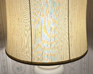 Mid Century Painted Satin Bohemian Boho Lamp 