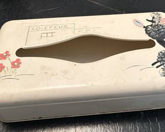 Coiffeur Ransburg 1950’s Heavy Metal Tissue Holder 