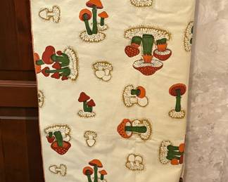 Vinyl Mushroom Tablecloth Tablecover 