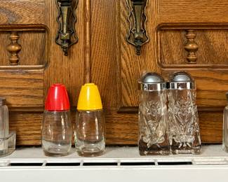 Vintage MCM Deco Salt & Pepper Shakers