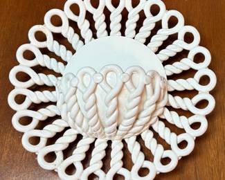 Vintage Ceramic Pocket Wall Hanger Made in Spain (approximately 10” across)