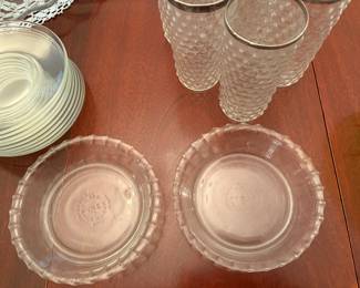 Vintage Pyrex Set of 2 Clear Glass 6" Crimped Pie Tart Pans #206