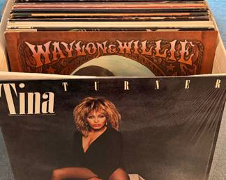 Vintage Vinyl Records 12” LP Albums…Tina Turner, Willie Nelson 