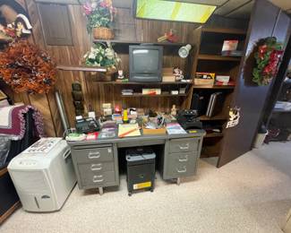 Vintage Metal Desk