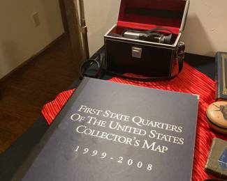 First State Quarters of the USA collector's map 199-2008 and others