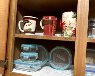snap ware Pyrex glass food storage cups