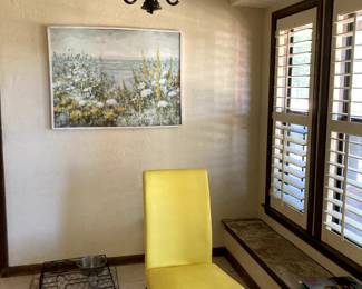Yellow Modern Dining room chair Art