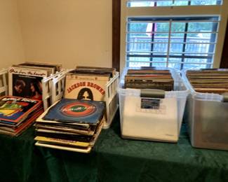 large collection of records