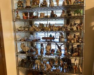 large collection of music figurines, also collection of figurines