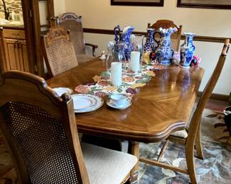 dining room table with chairs
