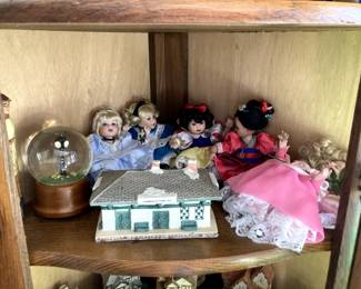 collection of dolls