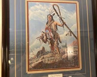 Framed Song of Defiance by Richard Luce signed