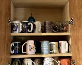 Large collection of cups