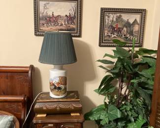FOX HUNT ART AND LAMPS