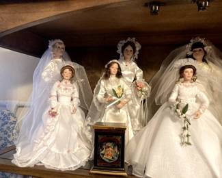 Large collection of dolls