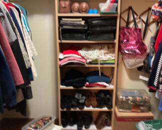 ladies size med-large clothes size 7 boots, sewing items