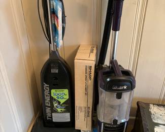 2 vacuum cleaners for sale. One on the right has only been used 5-10 times.